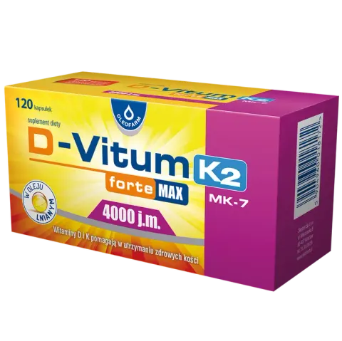 D-VITUM FORTE MAX, 4000 j.m. K2, kapsułki, 120 szt.