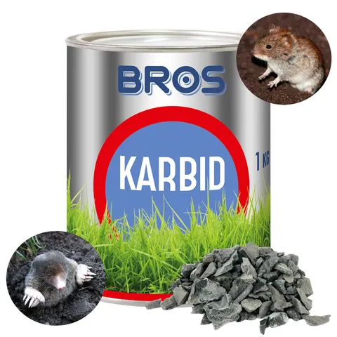 Karbid granulowany na krety 1kg BROS