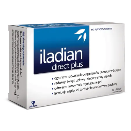 ILADIAN DIRECT PLUS, tabletki dopochwowe, 10 szt.