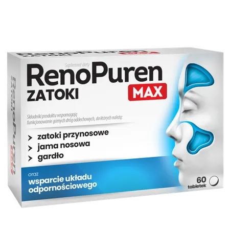RENOPUREN ZATOKI MAX, tabletki, 60 szt.