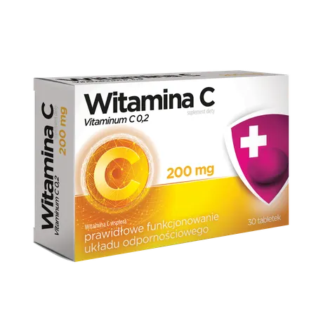 WITAMINA C, 200 mg, drażetki, 30 szt.