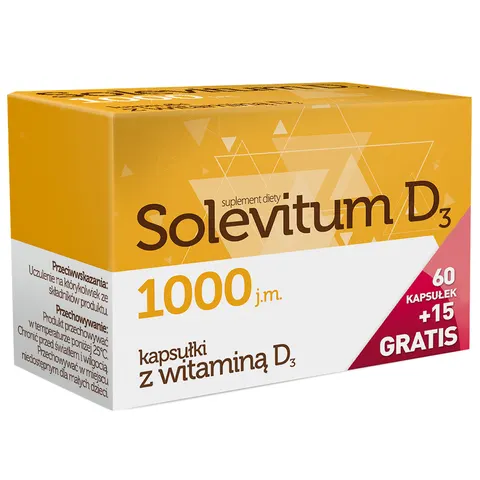 SOLEVITUM D3 1000, kapsułki, 75 szt.