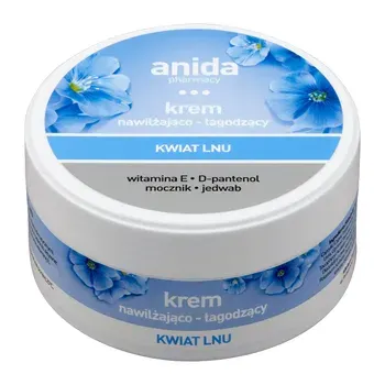 ANIDA, krem nawilżająco-łagodzący, kwiat lnu, 125 ml