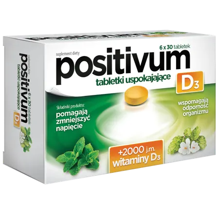 POSITIVUM D3, tabletki uspokajające, 180 szt.