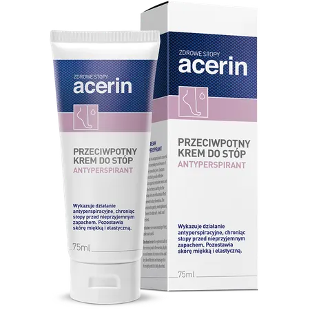 ACERIN ANTYPERSPIRANT ,krem przeciwpotny do stóp, 75 ml