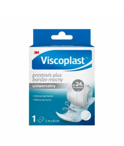 VISCOPLAST PRESTOVIS PLUS, bardzo mocny plaster do cięcia, 1m x 8cm, 1 szt.