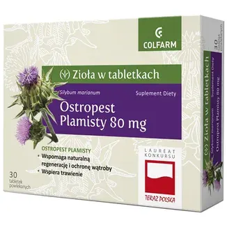 OSTROPEST PLAMISTY, 80 mg, tabletki, 30 szt.