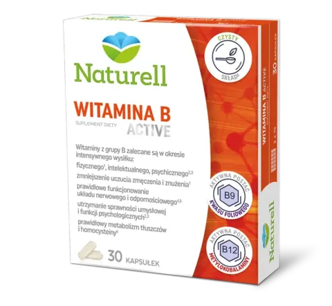 NATURELL WITAMINA B ACTIVE, kapsułki, 30 szt.