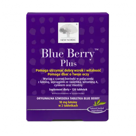 BLUE BERRY PLUS, tabletki, 120 szt.