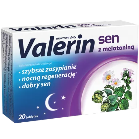 VALERIN SEN Z MELATONINĄ, tabletki, 20 szt.