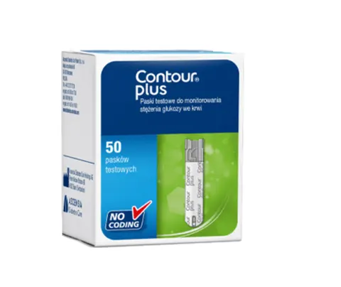 CONTOUR PLUS, test paskowy, 50 szt.