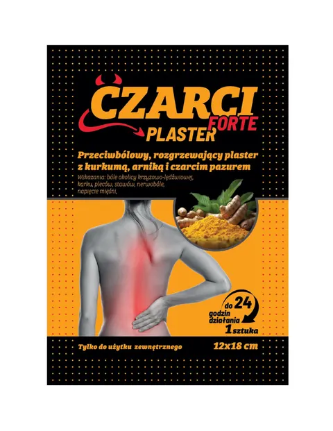 CZARCI PLASTER FORTE, plaster rozgrzewający, 1 szt.