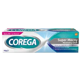 COREGA, super mocny neutralny smak, krem mocujący, 40 g