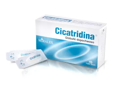 CICATRIDINA, globulki dopochwowe 2 g, 10 szt.
