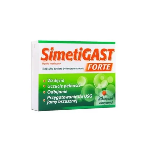 Simetigast Forte wyrób medyczny 20 kapsułek