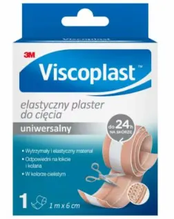 VISCOPLAST PRESTOVIS PLUS, plaster do cięcia, 1 m x 6 cm, 1 szt.