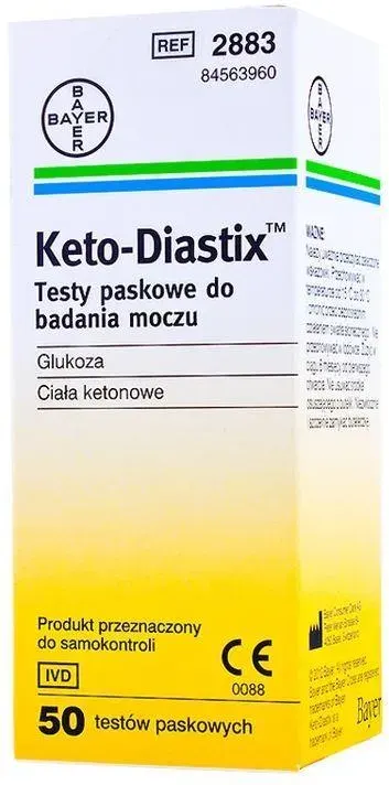 KETO-DIASTIX, test paskowy, 50 szt.