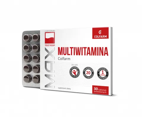 MULTIWITAMINA MAX, tabletki powlekane, 30 szt.