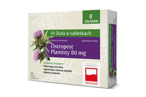 OSTROPEST PLAMISTY, 80 mg, tabletki, 60 szt.