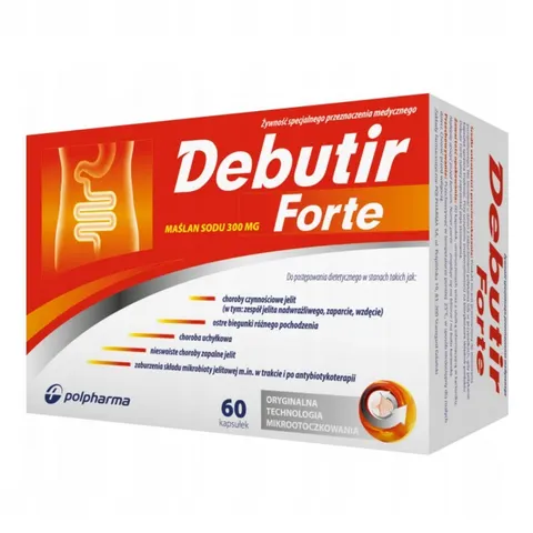 Zakłady Farmaceutyczne POLPHARMA S.A. - Forte maślan sodu 300mg żywność specjalnego przeznaczenia medycznego 60 kapsułek