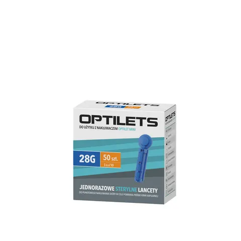 OPTILETS, lancety jednorazowe, 50 szt.