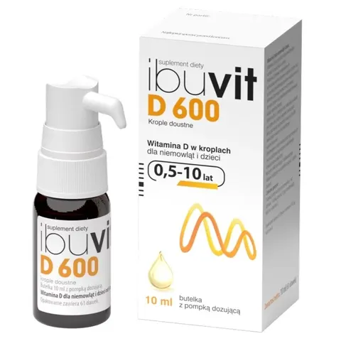 IBUVIT D 600 J.M., krople doustne, 10 ml