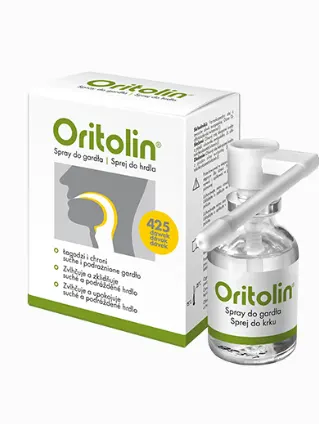 ORITOLIN, spray do gardła, 425 dawek, 30 ml