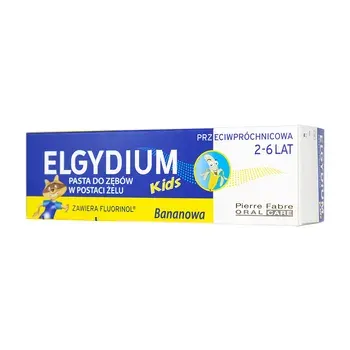 ELGYDIUM Kids pasta do zębów mlecznych o smaku bananowym 50ml