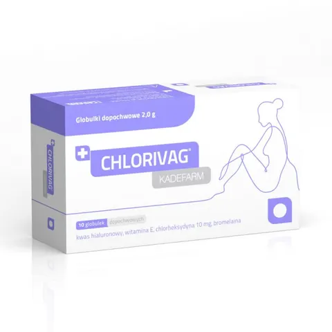 CHLORIVAG, globulki dopochwowe 2 g, 10 szt.