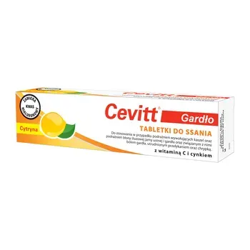 CEVITT GARDŁO CYTRYNA, tabletki do ssania, 20 szt.