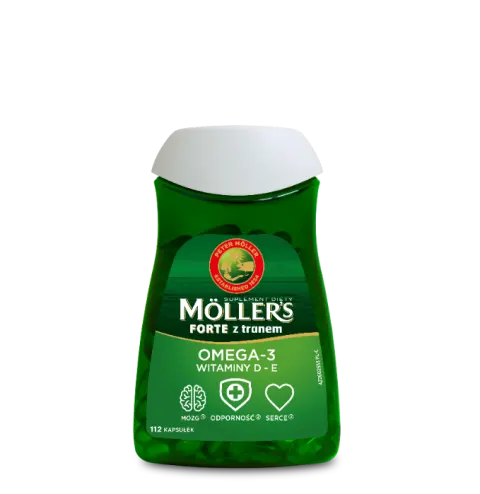 MOLLERS FORTE, z tranem, kapsułki, 112 szt.