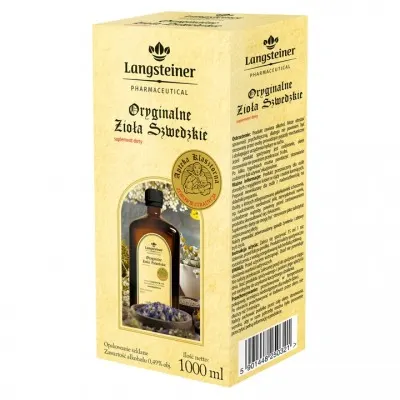 BITTER ORYGINALNE ZIOŁA SZWEDZKIE, płyn, 1000 ml