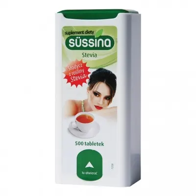 SUSSINA STEVIA, słodzik, tabletki, 500 szt.