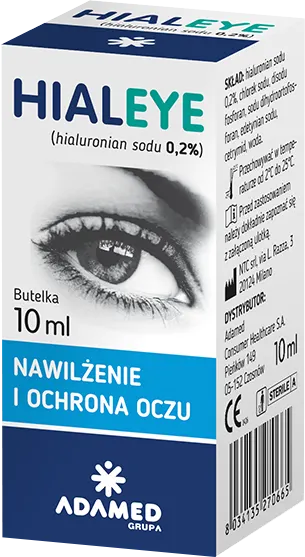 HIALEYE 0,2%, nawilżające krople do oczu, 10 ml