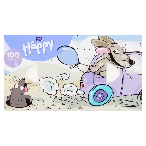 CHUSTECZKI HIGIENICZNE BELLA BABY HAPPY, 100 szt., 1 opakowanie