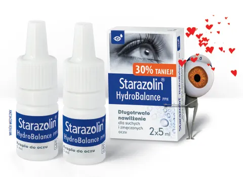 STARAZOLIN HYDROBALANCE PPH, krople do oczu, 10 ml ( 2 x 5 ml )