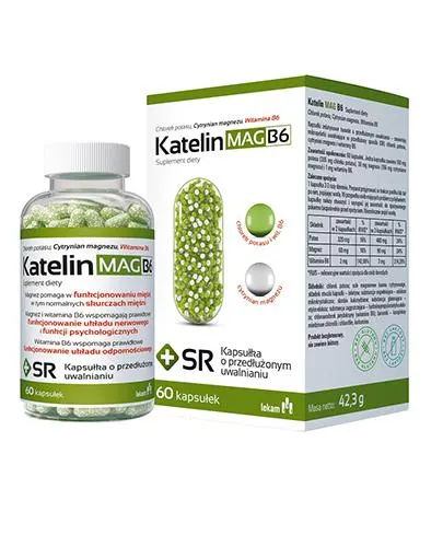 KATELIN MAG B6, kapsułki o przedłużonym uwalnianiu, 60 szt.