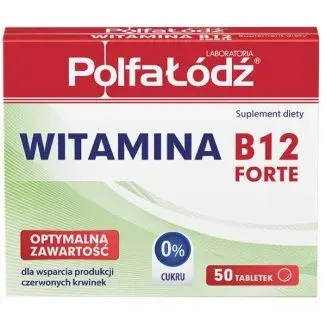 VITAMINA B12 FORTE 10 MCG, Polfa Łódź, tabletki, 50 szt.