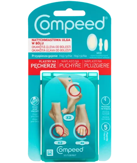 COMPEED NA PĘCHERZE MIX, plastry, 5 szt.