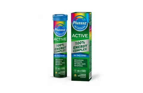 PLUSSSZ ACTIVE 100% ENERGY COMPLEX, tabletki musujące, 20 szt.