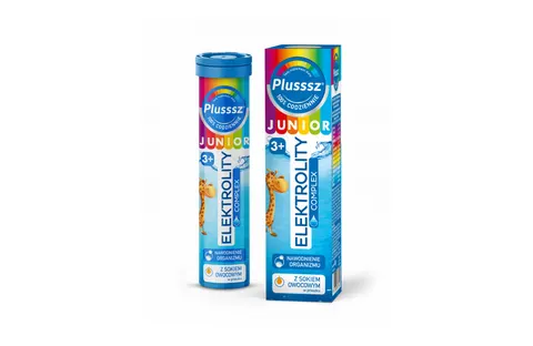 PLUSSSZ JUNIOR ELEKTROLITY COMPLEX, tabletki musujące, 20 szt.