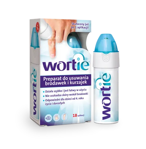 WORTIE, preparat do usuwania kurzajek i brodawek, 50 ml