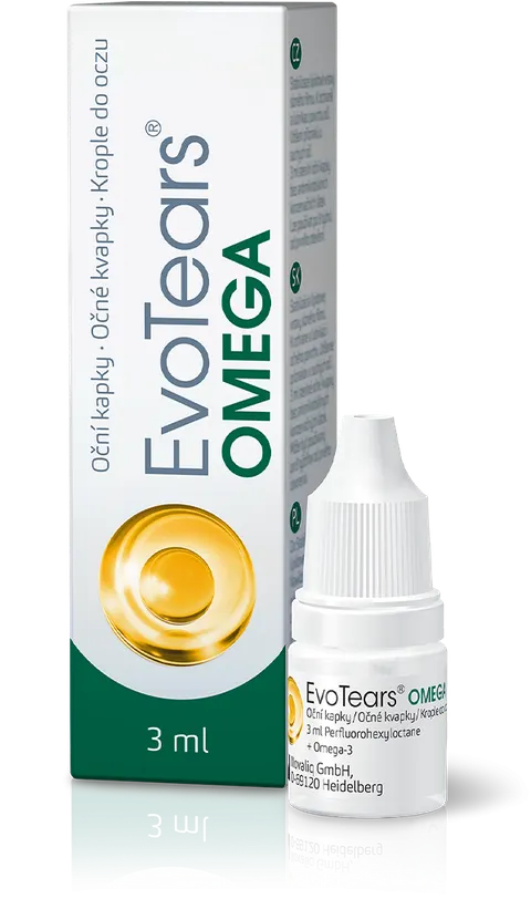 EVOTEARS OMEGA, krople do oczu, 3 ml.