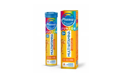 PLUSSSZ JUNIOR MULTIWITAMINA COMPLEX, tabletki musujące, 20 szt.