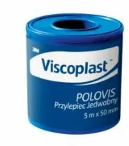 VISCOPLAST POLOVIS, przylepiec jedwabny, 5 m x 50 mm, 1 szt.
