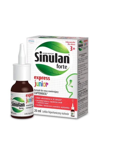 SINULAN EXPRESS FORTE JUNIOR, aerozol do nosa, 20 ml