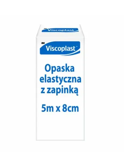 VISCOPLAST, opaska elastyczna z zapinką, 5 m x 8 cm, 1 szt.