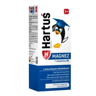 HARTUŚ MAGNEZ + WITAMINA B6 3+, syrop, 120 ml