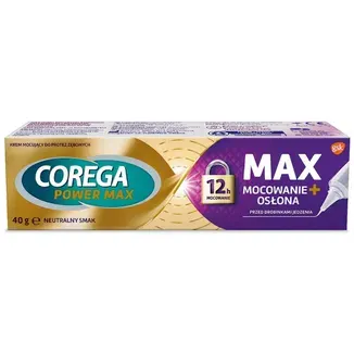 COREGA MAX MOCOWANIE+OSŁONA, krem mocujący, 40 g