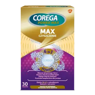 COREGA MAX CZYSZCZENIE, tabletki rozpuszczalne, 30 szt